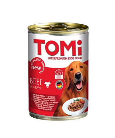 Tomi Sığır Etli Yetişkin Köpek Konservesi 400 GR (24 Adet)