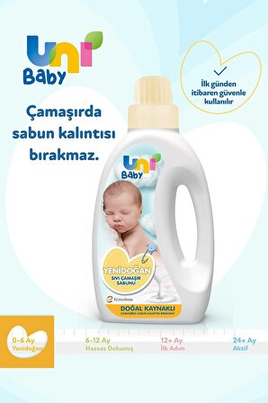 Uni Baby Yenidoğan Çamaşır Sabunu 1500ml - 2 Adet