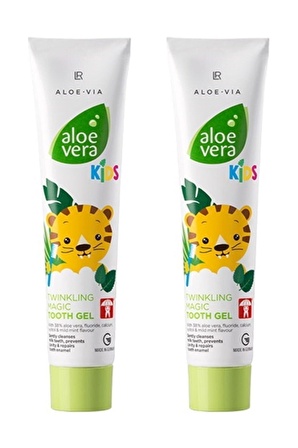 Aloe Vera Kids - Çocuklara Özel Twinkling Magic Diş Macunu - 2'li Set