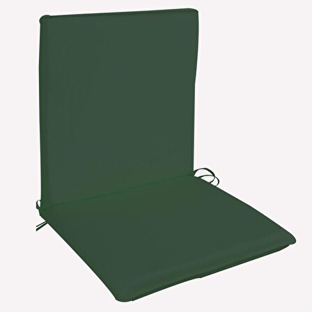 Arkalıklı Sırt Kısımlı Bahçe Koltuk Sandalye Minderi 48x90x5cm Yeşil