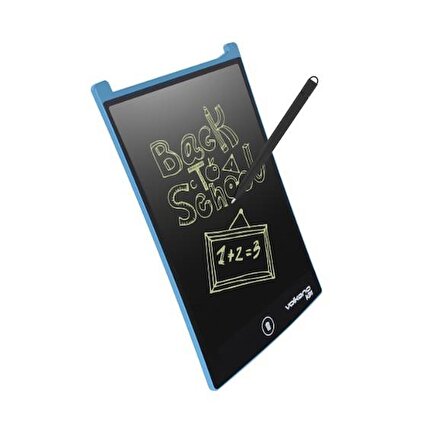 Volkano Doodle Writing Tablet Lcd 8.5 Inç Dijital Kalemli Çizim Yazı Tahtası Grafik Not Yazma Eğitim Tableti Mavi VK-850-BL