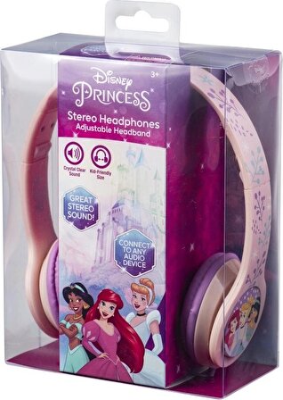 Amplify Kablolu Kulaklık Disney Prensesler Çocuk Kulaklığı Lisanslı DY-10902-PRV Jasmine Ariel Cinde