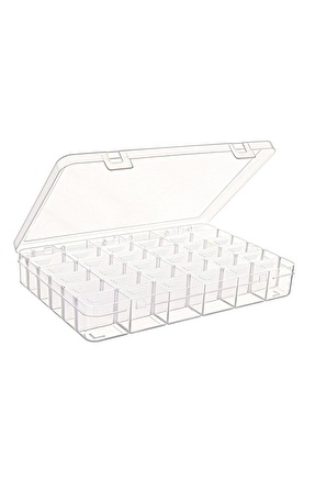 36 Bölmeli Ayarlı Plastik Organizer Kutu