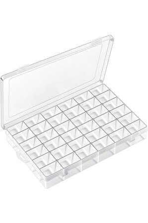 36 Bölmeli Ayarlı Plastik Organizer Kutu