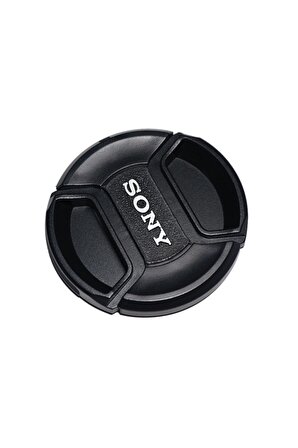 Sony Lensler Için 49mm Bağcıklı Snap On Lens Kapağı, Objektif Kapağı