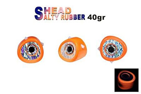Fujin Salty Rubber Head 40gr Kafa 05 Orange 3D Eye