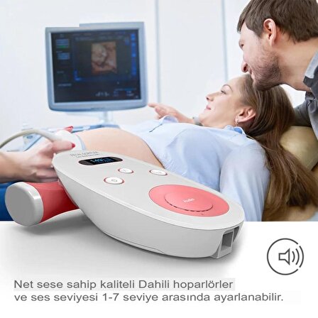 Doppler Bebek Nabız Ölçer Cıhazı Taşınabilir Ultrason Stetoskop Hamile Kadınlar Için
