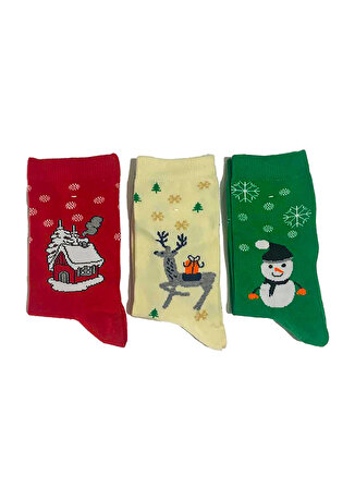 Cozzy Socks Çok Renkli Kadın Çorap 3203771