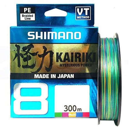 Shimano Kairiki 8X 300 M Multicolor Örgü İp Misina