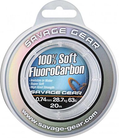 Savage Gear Soft %100 Fluorocarbon Leader Misina