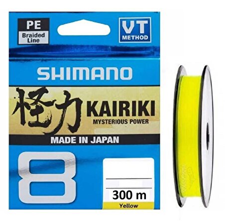 Shimano Kairiki 8X 300 M Yellow Örgü İp Misina