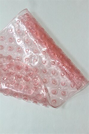 PVC Küvet İçi Vantuzlu Paspas Kaymaz 38 cm x 70 cm-Parlak
