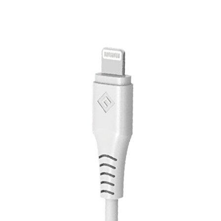 Novoo Type-C iPhone Lightning Hızlı Şarj Kablosu Beyaz 1.2 Metre