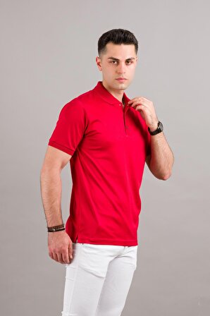 NEHİR by Faruk Ülker Polo Yaka Çıt Çıtlı Merserize Süperfine Cotton Erkek T-Shirt 