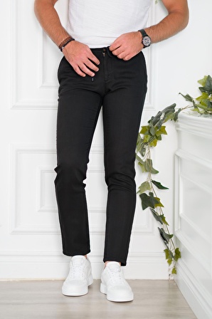 BELİ LASTİKLİ YAZLIK İNCE TENSEL KUMAŞ İPLİKLİ REGULAR FİT ERKEK JOGGER PANTOLON