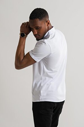 Fbi Jeans Slimfit Likralı Yaka Düğmeli İnce Kumaş Yazlık Spor Erkek Gömlek