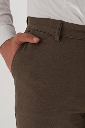 Notra Klasik Kesim Armürlü Erkek Kışlık Gabardin Boru Paça Pantolon 