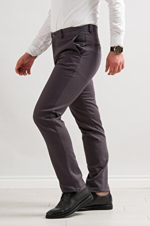 Notra Klasik Kesim Kışlık Kumaş Gabardin Boru Paça Erkek Pantolon 