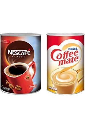 Nescafe Klasik 1 kg Hazır Kahve + Nestle Coffee Mate 2 kg Süt Tozu