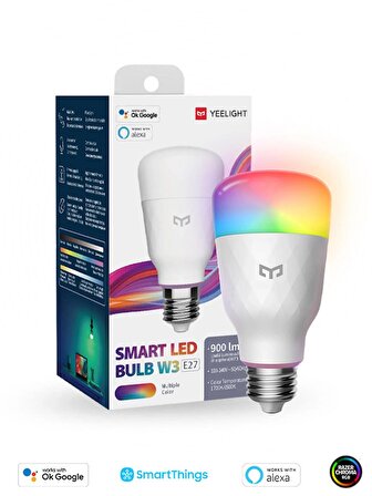 Yeelight W3 LED Akıllı Ampul E27 (Renkli)