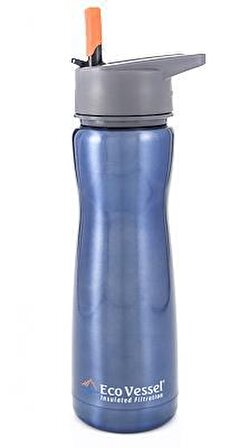 Eco Vessel Aqua Vessel Insulated Filtre Bottle Termos 0.50 Litre-MAVİ