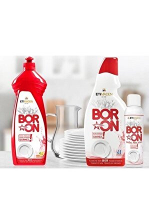 Boron Elde Yıkama Bulaşık Temizlik Ürünü 650 ml 8 Adet