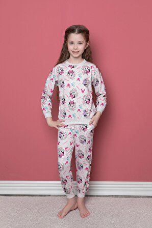 Miki Minnie Baskılı Pijama Takım