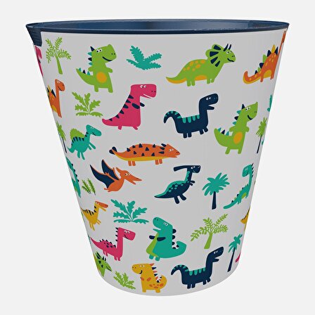 Dekoratif Sepet Çöp Kovası Çocuk Odası Çöp Kovası 10 lt, Dinozor