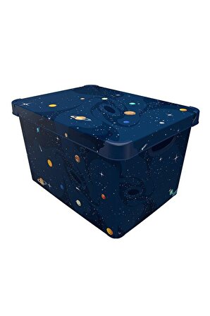 Style Box Kutu Planet 20 Lt Oyuncak Eşya Saklama Depolama Kutusu Organizer Düzenleyici Kutu