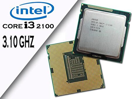 Intel Core i3-2100 İşlemci 3M Önbellek, 3,10 GHz H61 Anakart Uyumlu