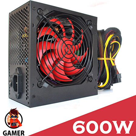 Platoon PL-9264 600W Gaming PC Power Supply 12cm Geniş Fan Güç Kaynağı