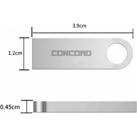 Concord 64GB Metal Flash Bellek C-U64