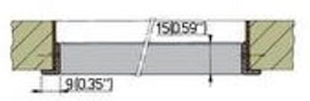 Vetus Planus hatch için iç finisyon çerçevesi Uygun Hatch Tipi PLA40 1966443