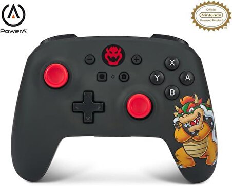 Nintendo Switch King Bowser için kablosuz PowerA kontrol cihazı - Super Mario