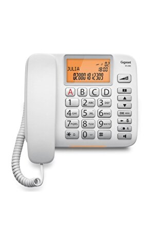 Dl580 Beyaz Masaüstü Kablolu Telefon