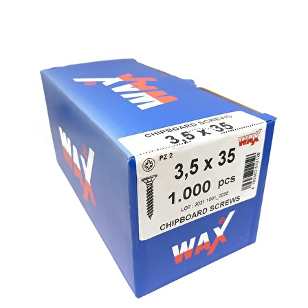 Wax Sunta Vidası 3.5X35 (1000 Adet)