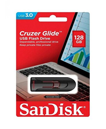 Sandisk SDCZ600-128G-G35 128GB Cruzer Glide USB 3.0 Flash Bellek