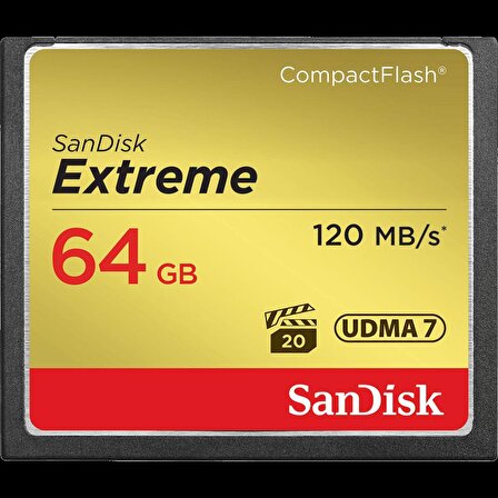 SanDisk 64 GB Extreme Compact Flash SDCFXSB-064G-G46 Hafıza Kartı