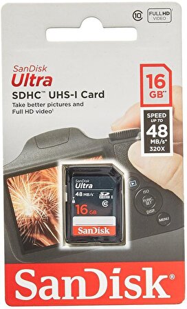 16 GB SANDISK SDSDUNB-016G-GN3IN 48/MB 16GB ULT SD