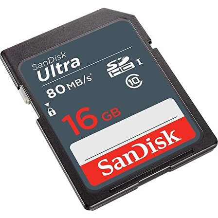 Sandisk Ultra 16GB SDHC 80MB/s Hafıza Kartı