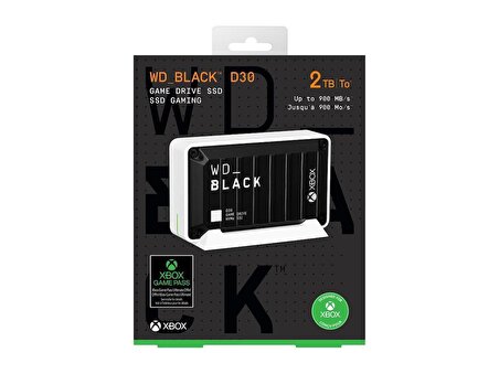 WD Black D30 2TB WDBAMF0020BBW-WESN Game Drive Xbox için Taşınabilir SSD Disk