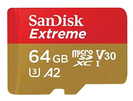 SanDisk Extreme 64GB 170/80MB/s microSDXC A2 V30 Mobile Gaming Hafıza Kartı SDSQXAH-064G-GN6GN