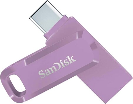 SanDisk Ultra Dual Drive Go 64GB SDDDC3-064G-G46L USB & Type-C Flash Bellek Lavanta