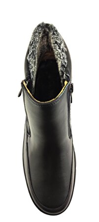1040 Sistem Günlük İçi Kürtkü Bot Erkek Ayakkabı-Siyah