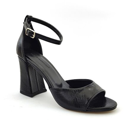 L&L 3607 Günlük Kadın Topuklu Ayakkabı-Siyah Açma