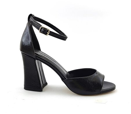 L&L 3607 Günlük Kadın Topuklu Ayakkabı-Siyah Açma