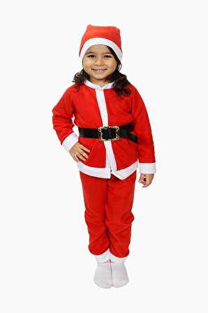 Chiristmas Yılbaşı Noel Baba Erkek Çocuk Kostüm Takım