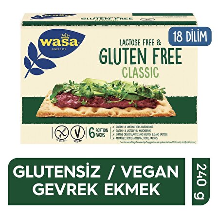 Wasa Glutensiz Gevrek Ekmek (Crispbread Gluten Free) 240 G