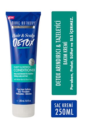 Marc Anthony Detox Besleyici Tüm Saç Tipleri İçin Sülfatsız Silikonsuz Bakım Yapan Saç Kremi 250 ml