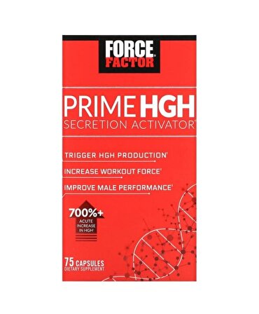 Force Factor Prime Hgh + Niacin + Dopa mucuna Secretion Activator 75 Capsules
